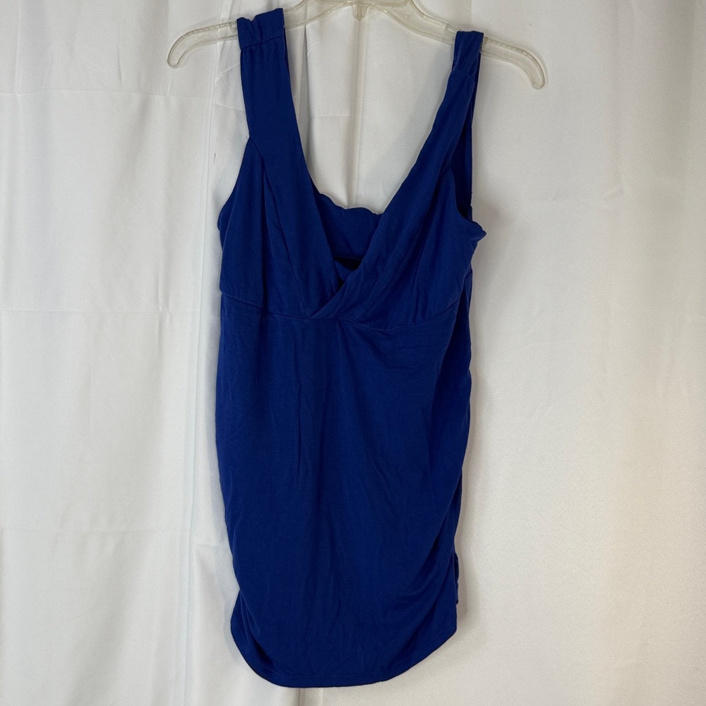 Liz Lange Maternity Nursing Friendly Top in Navy